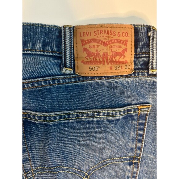 Levis Mens Jeans 505 Straight 38 W x 30 L - Picture 5 of 8